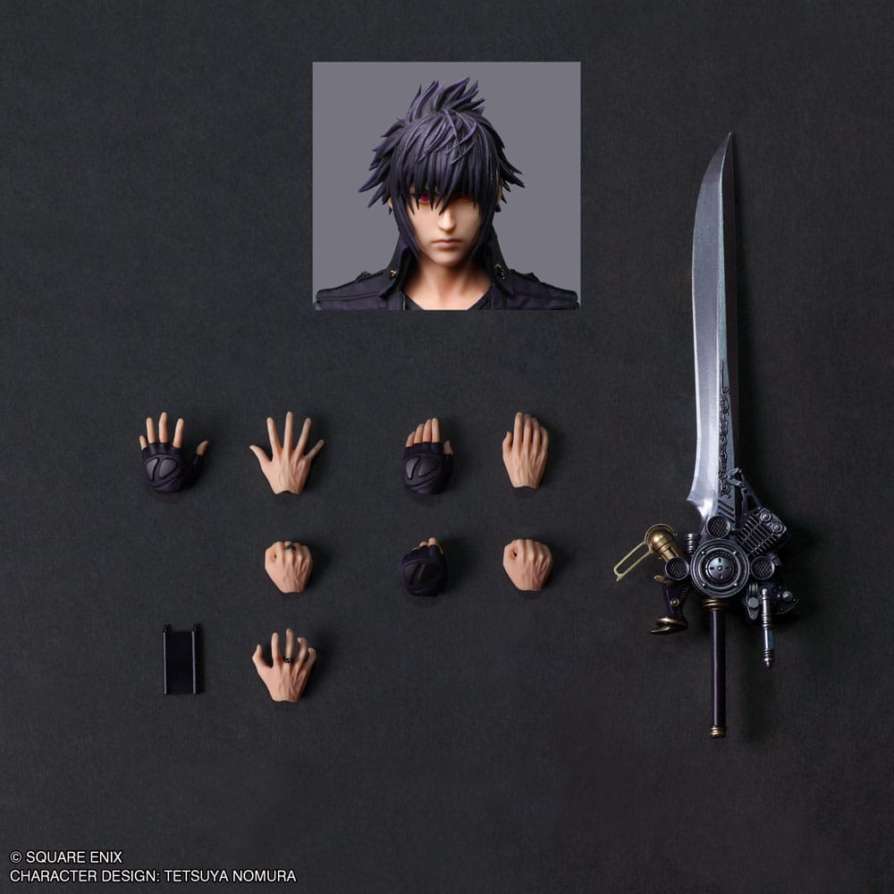 Final Fantasy VII Rebirth Play Arts Shin Actionfigur Noctis Lucis Caelum 27 cm Figmas Yokina