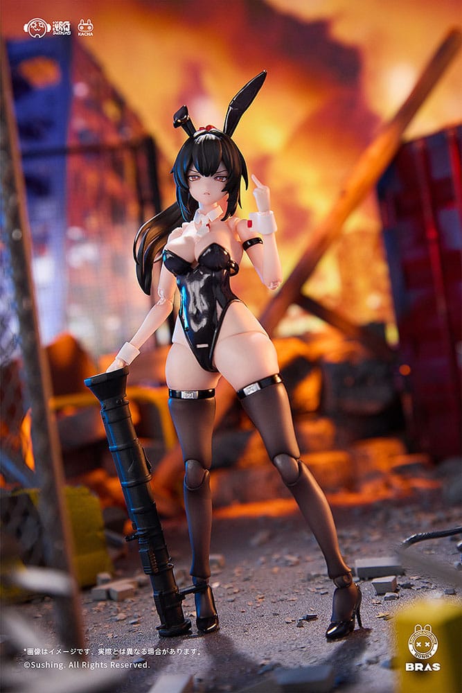 Bunny Rapid Action Squad Actionfigur 1/12 Attacker Runa 16 cm Figmas Yokina