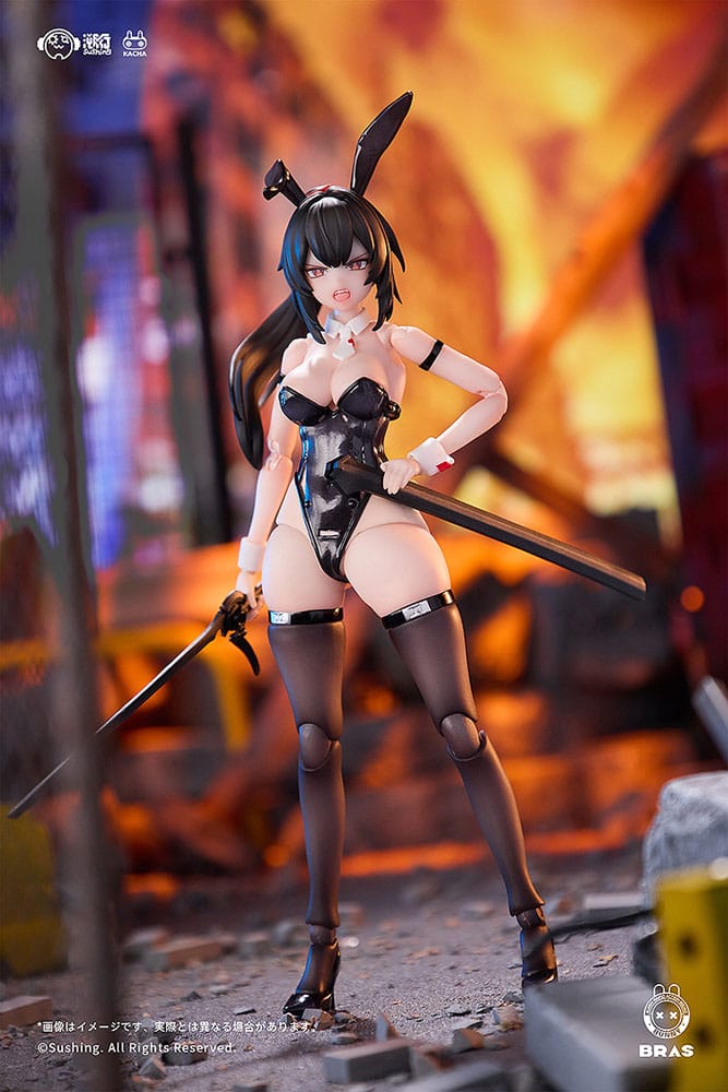 Bunny Rapid Action Squad Actionfigur 1/12 Attacker Runa 16 cm Figmas Yokina