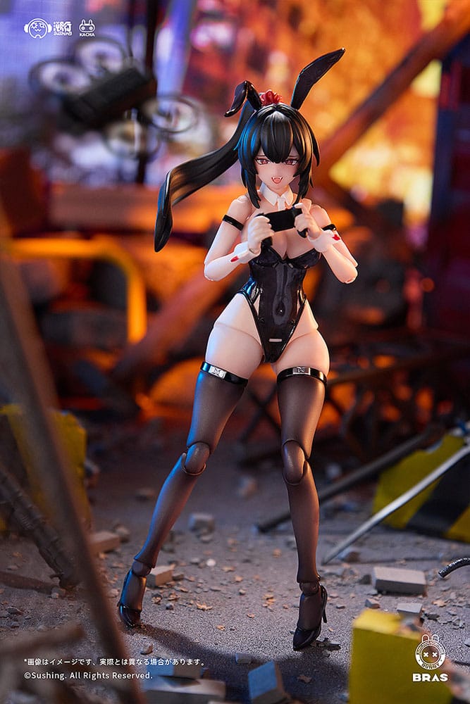 Bunny Rapid Action Squad Actionfigur 1/12 Attacker Runa 16 cm Figmas Yokina