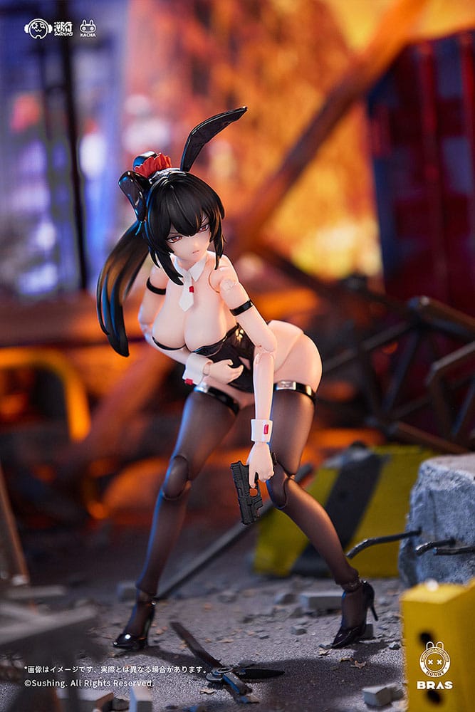 Bunny Rapid Action Squad Actionfigur 1/12 Attacker Runa 16 cm Figmas Yokina