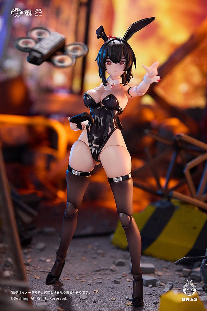 Bunny Rapid Action Squad Actionfigur 1/12 Attacker Runa 16 cm Figmas Yokina
