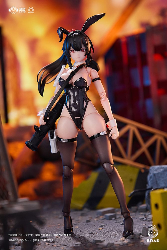 Bunny Rapid Action Squad Actionfigur 1/12 Attacker Runa 16 cm Figmas Yokina