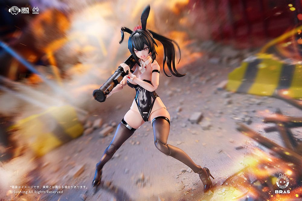 Bunny Rapid Action Squad Actionfigur 1/12 Attacker Runa 16 cm Figmas Yokina