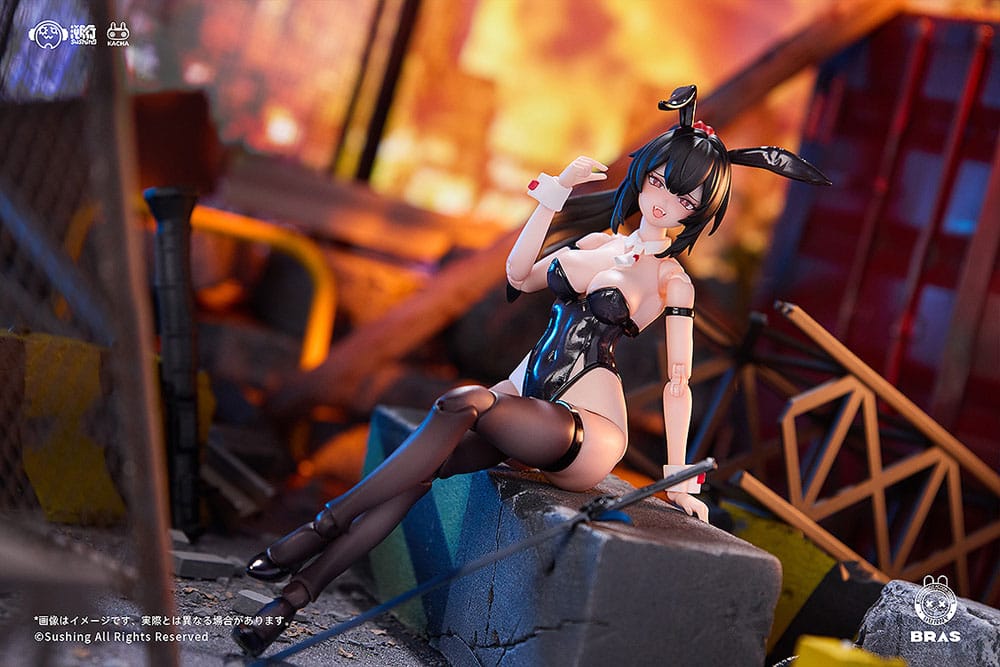 Bunny Rapid Action Squad Actionfigur 1/12 Attacker Runa 16 cm Figmas Yokina