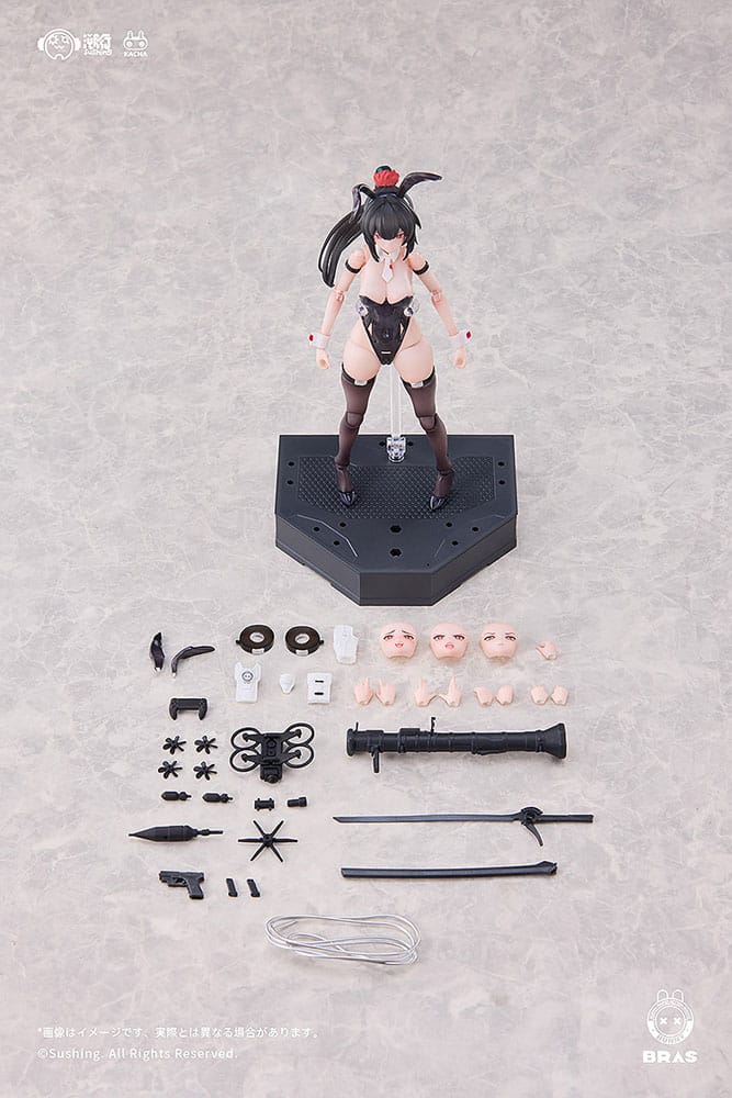 Bunny Rapid Action Squad Actionfigur 1/12 Attacker Runa 16 cm Figmas Yokina
