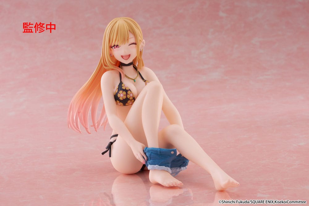 My Dress-Up Darling PVC Statue Desktop Cute Figure Marin Kitagawa Measured Swimsuit Ver. 13 cm Prizefiguren Yokina