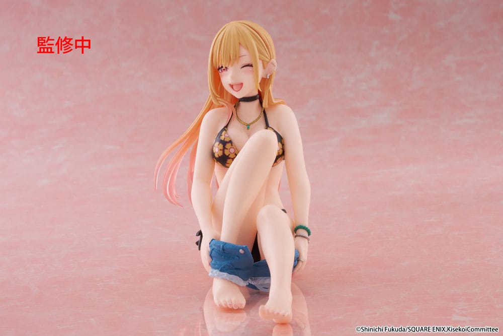 My Dress-Up Darling PVC Statue Desktop Cute Figure Marin Kitagawa Measured Swimsuit Ver. 13 cm Prizefiguren Yokina