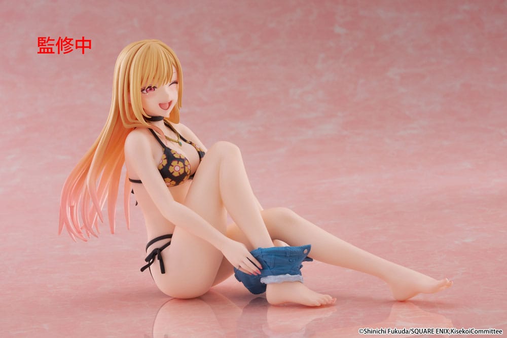 My Dress-Up Darling PVC Statue Desktop Cute Figure Marin Kitagawa Measured Swimsuit Ver. 13 cm Prizefiguren Yokina