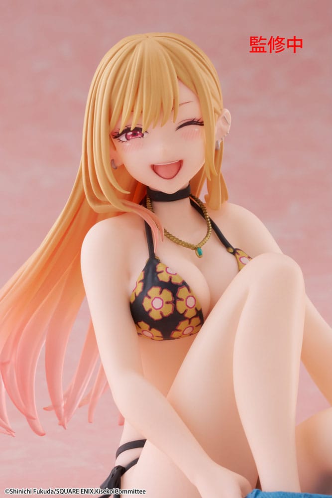 My Dress-Up Darling PVC Statue Desktop Cute Figure Marin Kitagawa Measured Swimsuit Ver. 13 cm Prizefiguren Yokina