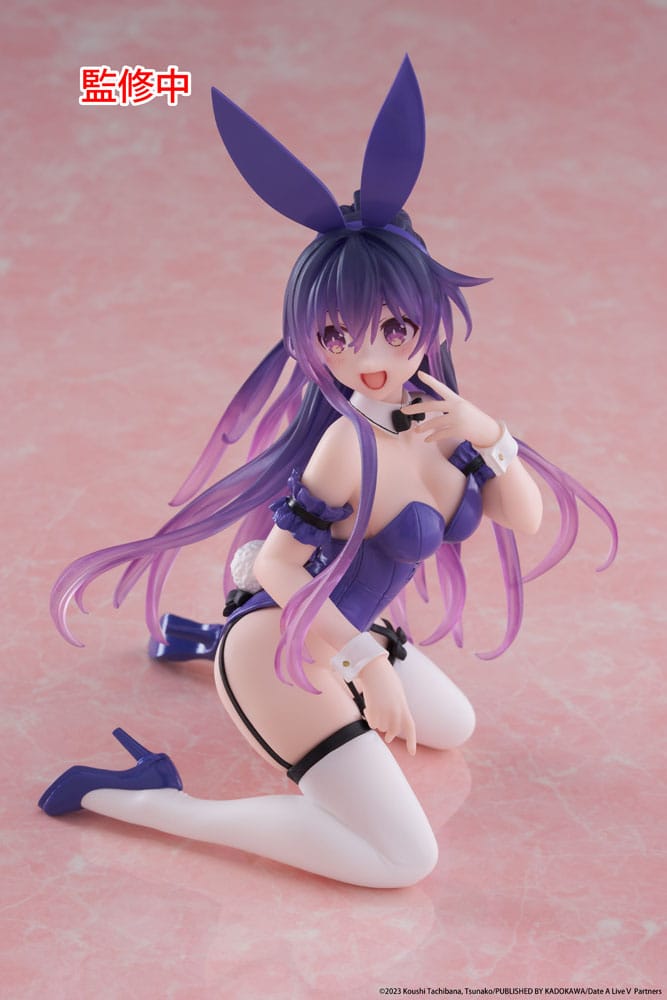 Date A Live V PVC Statue Desktop Cute Figure Tohka Yatogami Bunny Ver. 13 cm Prizefiguren Yokina