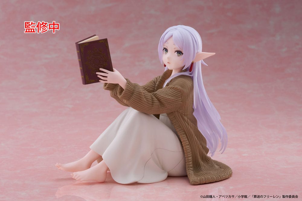 Frieren: Beyond Journey's End PVC Statue Desktop Cute Figure Frieren Roomwear Ver. 13 cm Prizefiguren Yokina