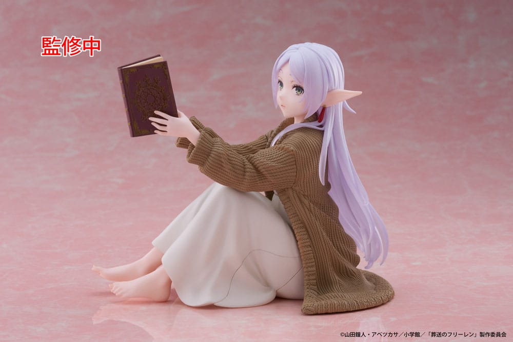 Frieren: Beyond Journey's End PVC Statue Desktop Cute Figure Frieren Roomwear Ver. 13 cm Prizefiguren Yokina