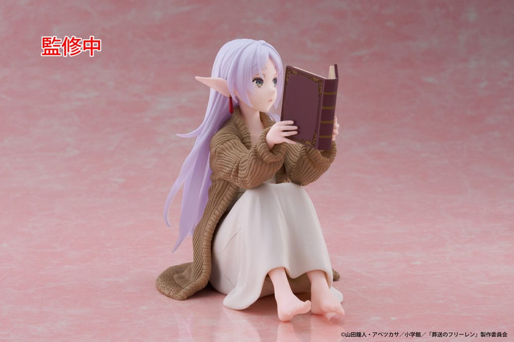 Frieren: Beyond Journey's End PVC Statue Desktop Cute Figure Frieren Roomwear Ver. 13 cm Prizefiguren Yokina