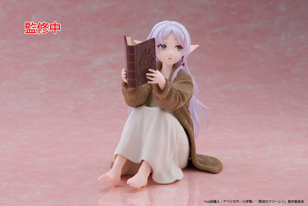 Frieren: Beyond Journey's End PVC Statue Desktop Cute Figure Frieren Roomwear Ver. 13 cm Prizefiguren Yokina