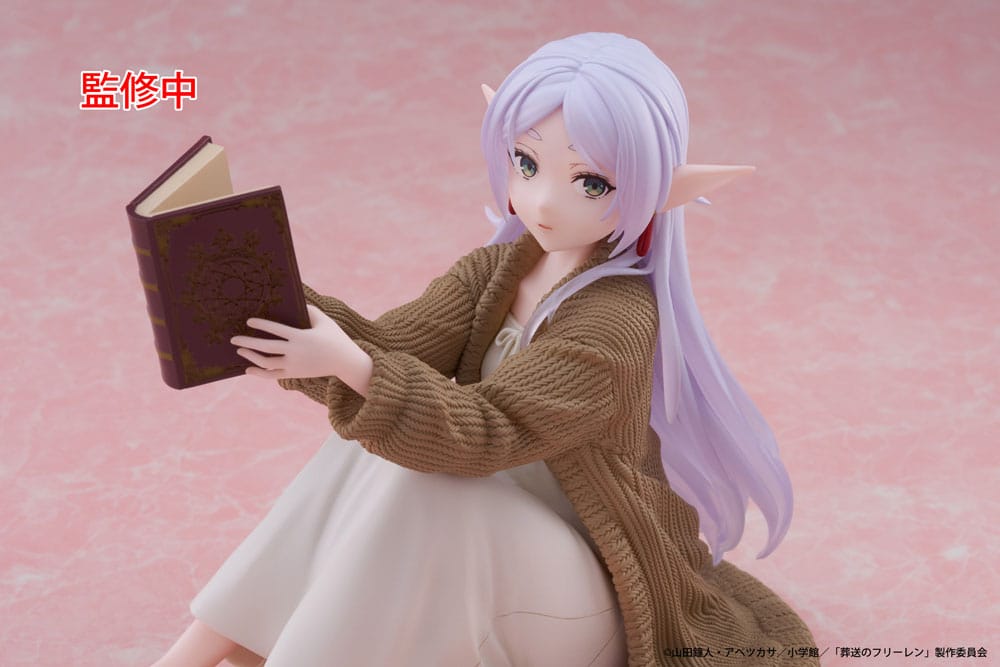Frieren: Beyond Journey's End PVC Statue Desktop Cute Figure Frieren Roomwear Ver. 13 cm Prizefiguren Yokina