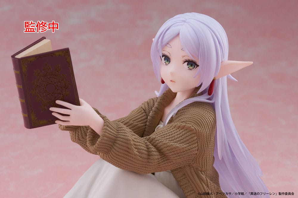 Frieren: Beyond Journey's End PVC Statue Desktop Cute Figure Frieren Roomwear Ver. 13 cm Prizefiguren Yokina