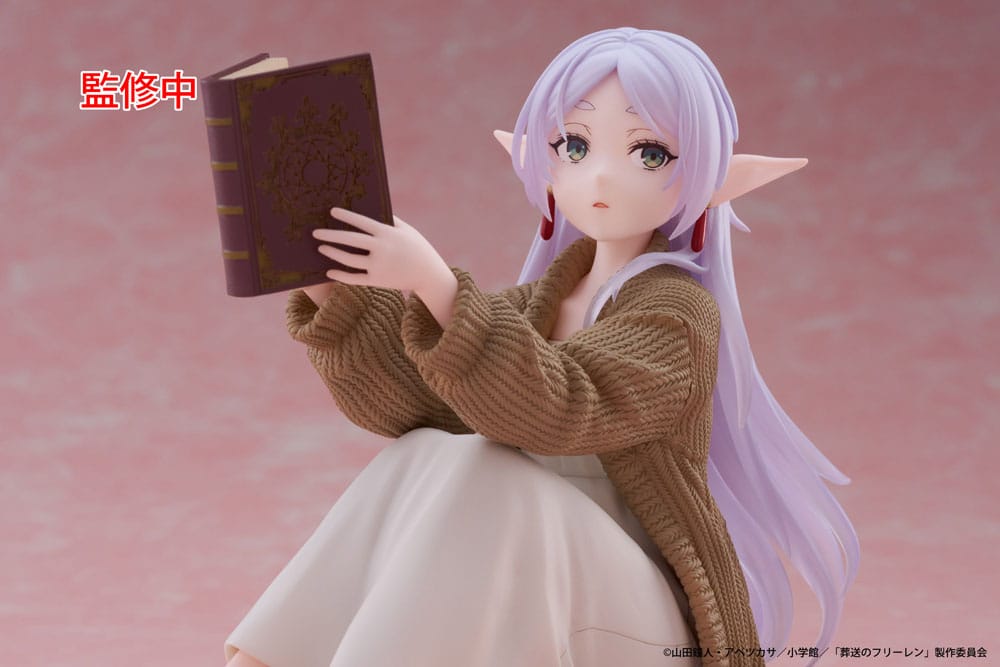 Frieren: Beyond Journey's End PVC Statue Desktop Cute Figure Frieren Roomwear Ver. 13 cm Prizefiguren Yokina