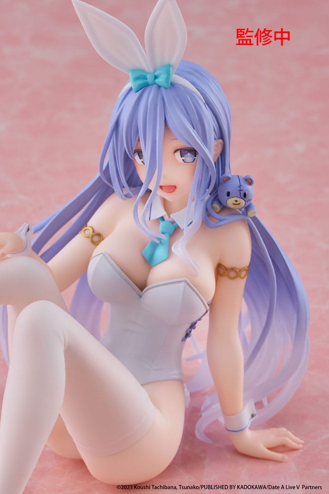 Date A Live V PVC Statue Desktop Cute Figure Mio Takamiya Bunny Ver. 13 cm Prizefiguren Yokina