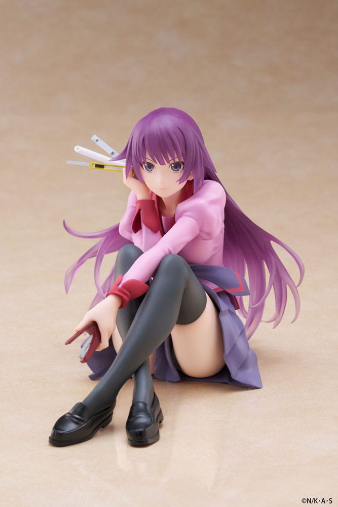 Monogatari PVC Statue Desktop Cute Figure Hitagi Senjougahara 13 cm Prizefiguren Yokina