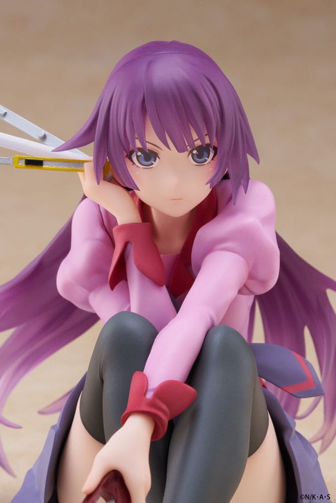 Monogatari PVC Statue Desktop Cute Figure Hitagi Senjougahara 13 cm Prizefiguren Yokina