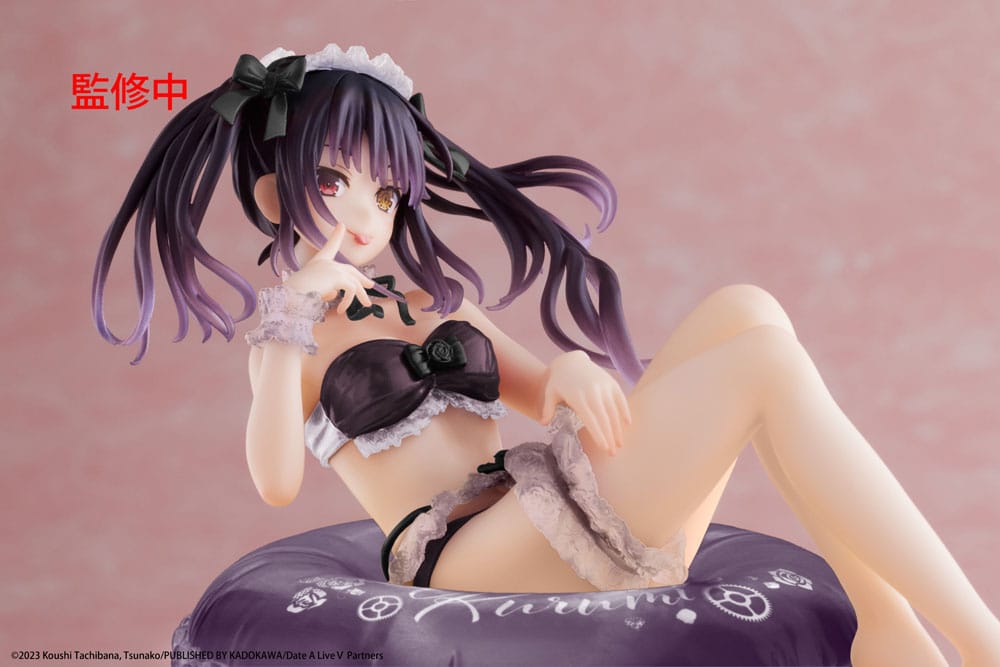 Date A Live IV PVC Statue Aqua Float Girls Figure Kurumi Tokisaki Renewal Edition 10 cm Prizefiguren Yokina
