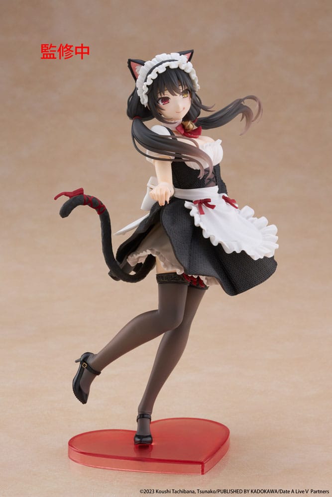 Date A Live V Coreful PVC Statue Kurumi Tokisaki Cat Ear Maid Ver. 18 cm Prizefiguren Yokina
