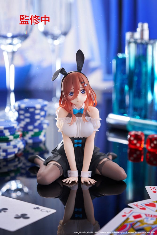 The Quintessential Quintuplets 3 PVC Statue Desktop Cute Figure Miku Nakano (Bunny Ver.) 13 cm Prizefiguren Yokina