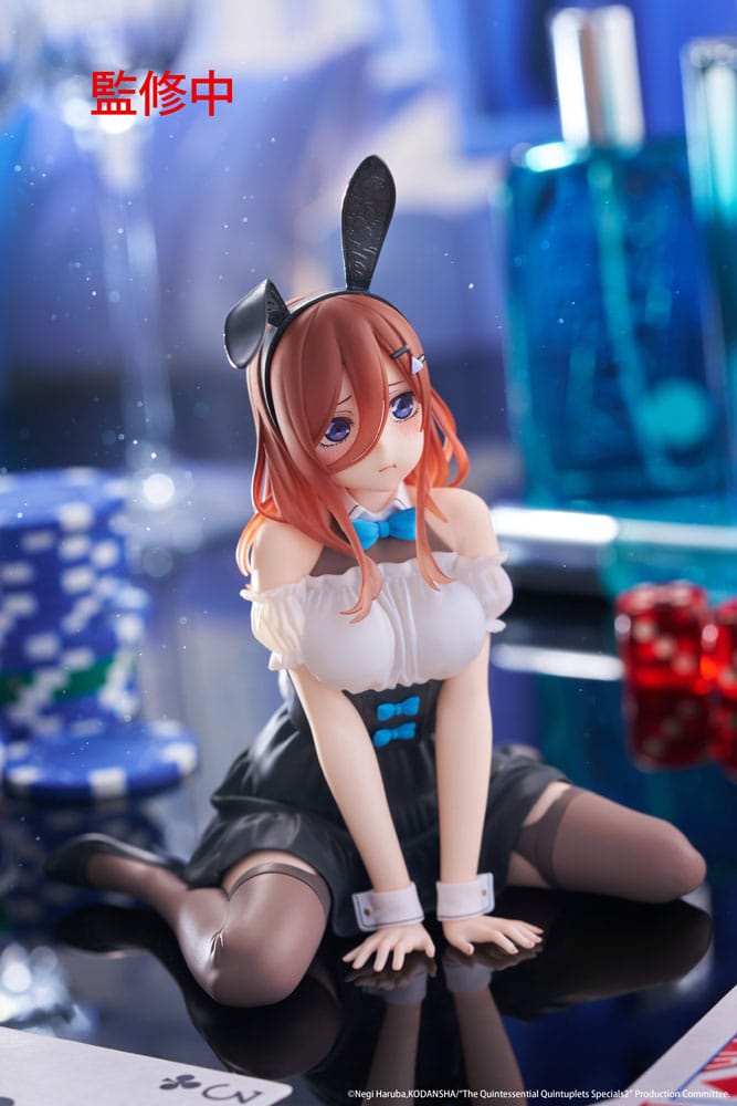 The Quintessential Quintuplets 3 PVC Statue Desktop Cute Figure Miku Nakano (Bunny Ver.) 13 cm Prizefiguren Yokina