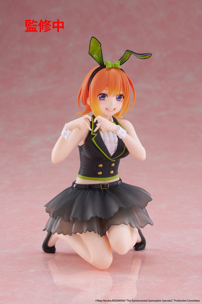 The Quintessential Quintuplets 3 PVC Statue Desktop Cute Figure Yotsuba Nakano (Bunny Ver.) 13 cm Prizefiguren Yokina