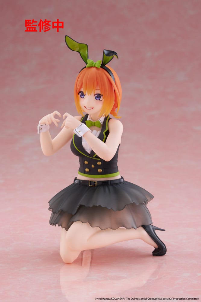 The Quintessential Quintuplets 3 PVC Statue Desktop Cute Figure Yotsuba Nakano (Bunny Ver.) 13 cm Prizefiguren Yokina