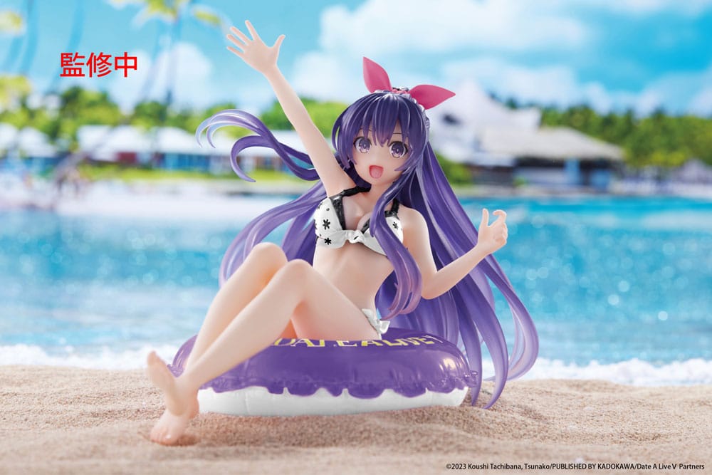 Date A Live V Aqua Float Girls PVC Statue Tohka Yatogami Renewal 10 cm Prizefiguren Yokina