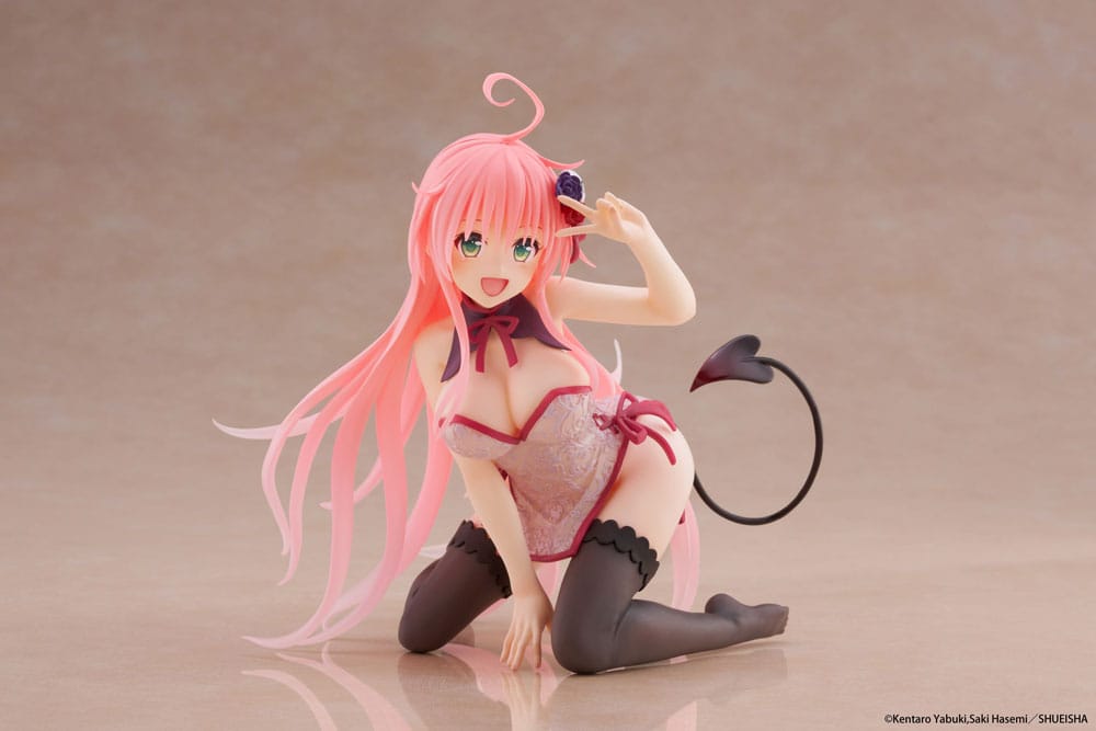 To Love-Ru Darkness PVC Statue Desktop Cute Figure Lala Chinese Dress Ver. 13 cm Prizefiguren Yokina