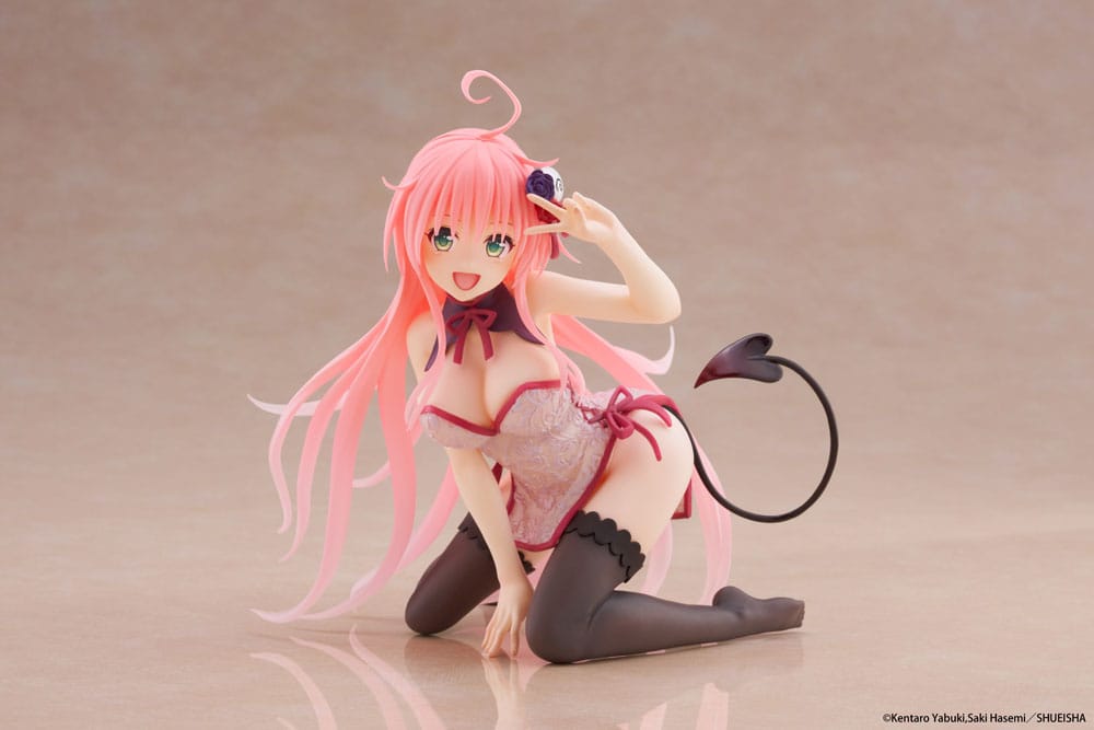 To Love-Ru Darkness PVC Statue Desktop Cute Figure Lala Chinese Dress Ver. 13 cm Prizefiguren Yokina