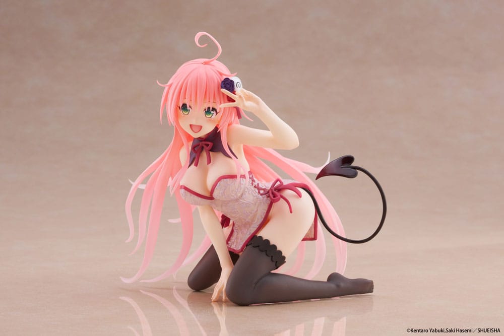 To Love-Ru Darkness PVC Statue Desktop Cute Figure Lala Chinese Dress Ver. 13 cm Prizefiguren Yokina