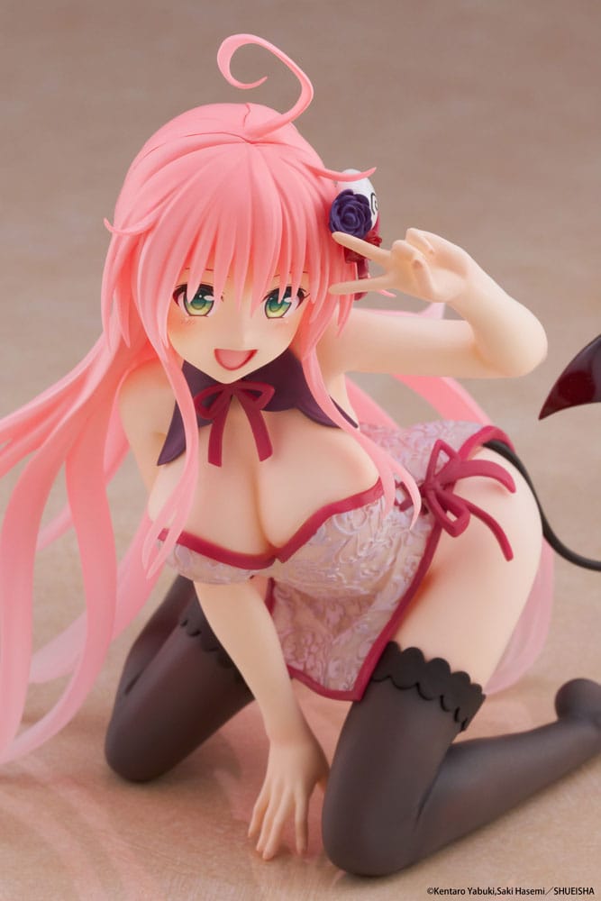 To Love-Ru Darkness PVC Statue Desktop Cute Figure Lala Chinese Dress Ver. 13 cm Prizefiguren Yokina