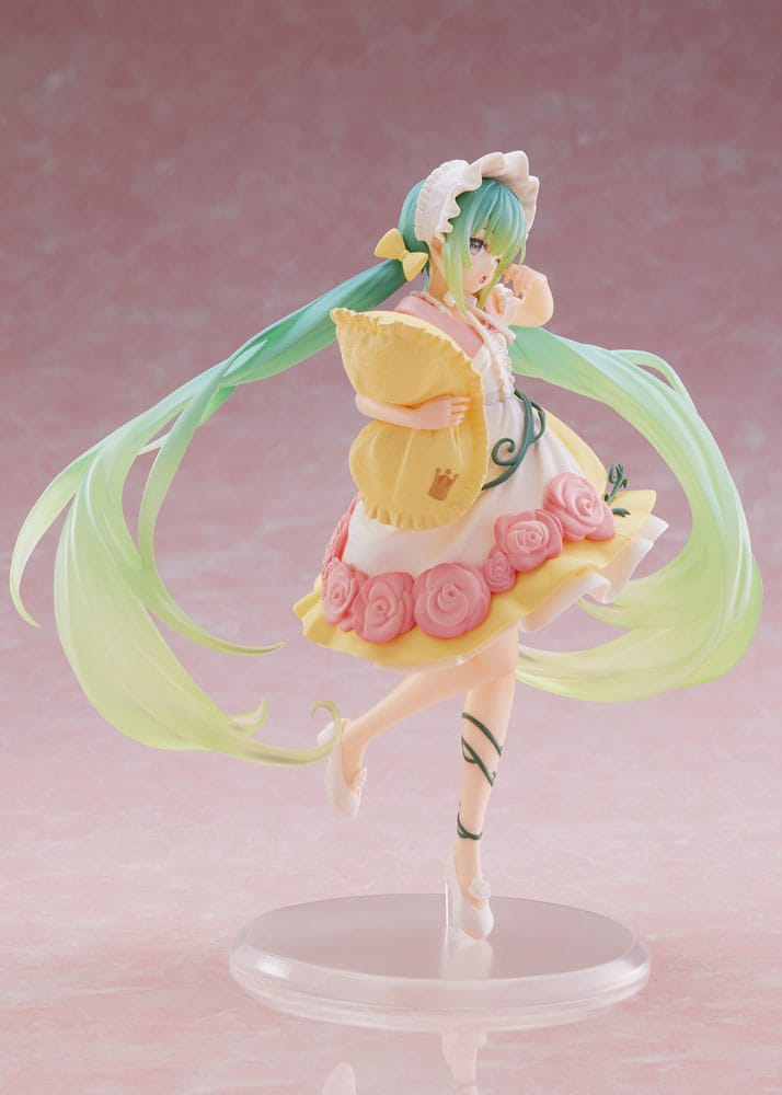 Hatsune Miku PVC Statue Hatsune Miku Wonderland Sleeping Beauty Reissue 18 cm Prizefiguren Yokina