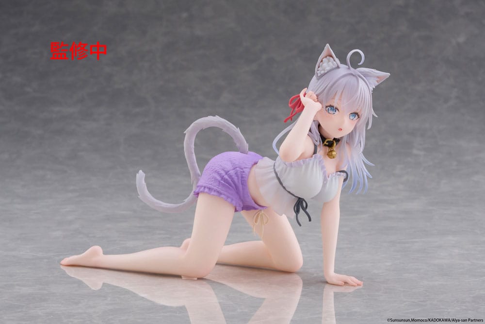Alya Sometimes Hides Her Feelings in Russian PVC Statue Desktop Cute Figure Alya Cat Ear Roomwear Ver. 13 cm Prizefiguren Yokina