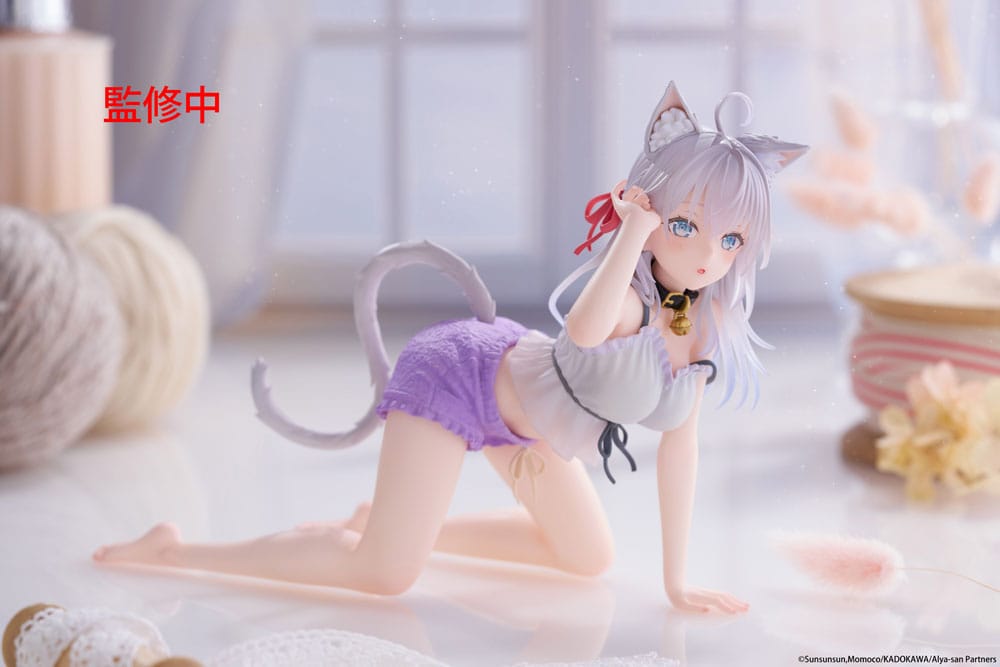 Alya Sometimes Hides Her Feelings in Russian PVC Statue Desktop Cute Figure Alya Cat Ear Roomwear Ver. 13 cm Prizefiguren Yokina