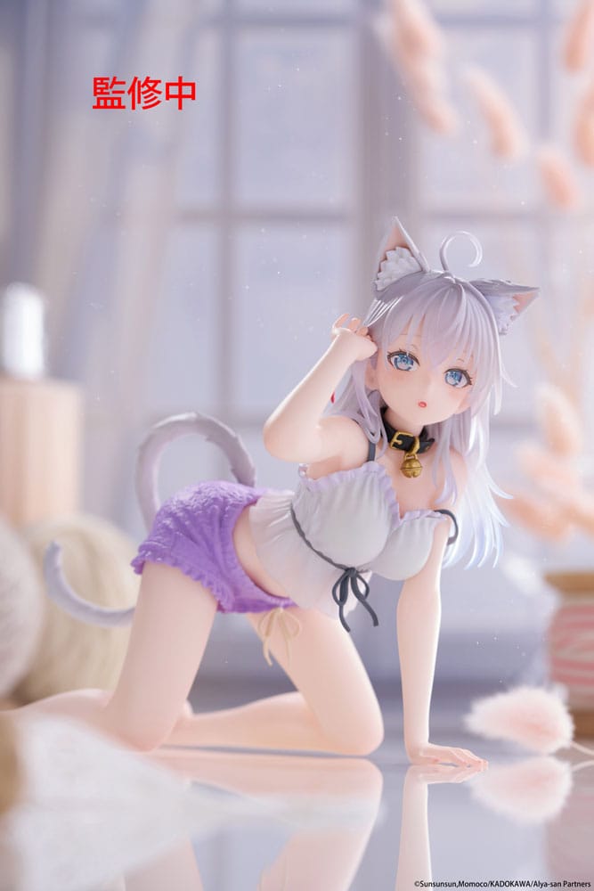 Alya Sometimes Hides Her Feelings in Russian PVC Statue Desktop Cute Figure Alya Cat Ear Roomwear Ver. 13 cm Prizefiguren Yokina