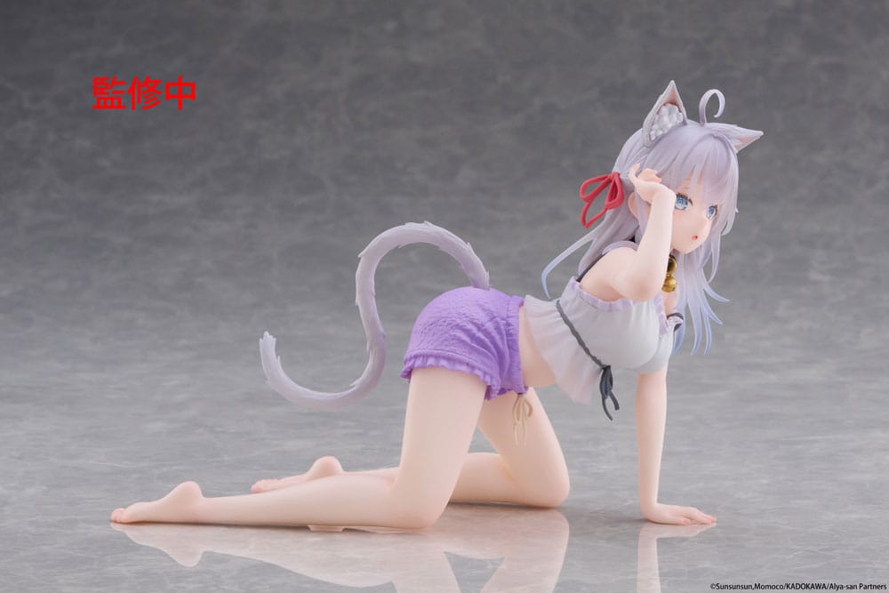 Alya Sometimes Hides Her Feelings in Russian PVC Statue Desktop Cute Figure Alya Cat Ear Roomwear Ver. 13 cm Prizefiguren Yokina