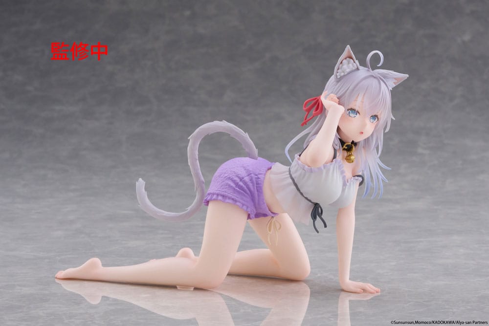 Alya Sometimes Hides Her Feelings in Russian PVC Statue Desktop Cute Figure Alya Cat Ear Roomwear Ver. 13 cm Prizefiguren Yokina