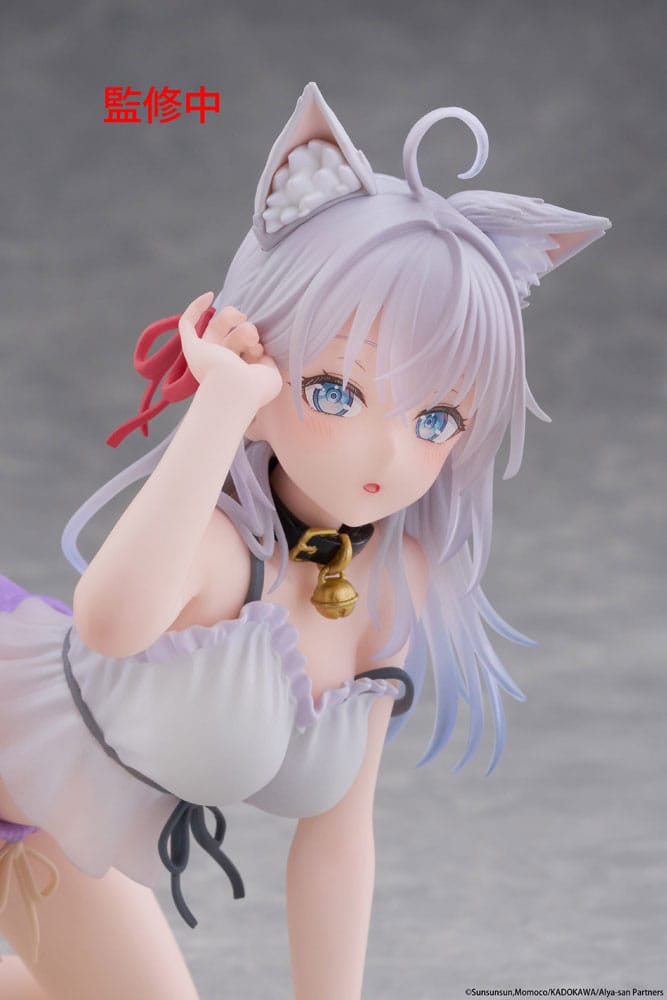 Alya Sometimes Hides Her Feelings in Russian PVC Statue Desktop Cute Figure Alya Cat Ear Roomwear Ver. 13 cm Prizefiguren Yokina