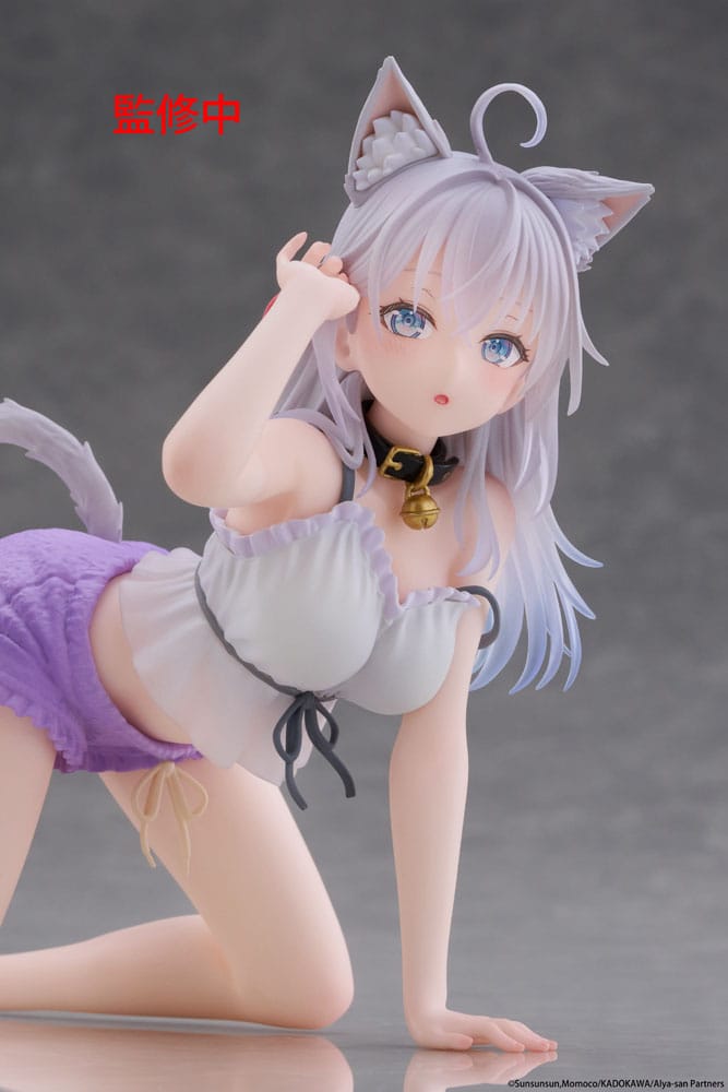 Alya Sometimes Hides Her Feelings in Russian PVC Statue Desktop Cute Figure Alya Cat Ear Roomwear Ver. 13 cm Prizefiguren Yokina