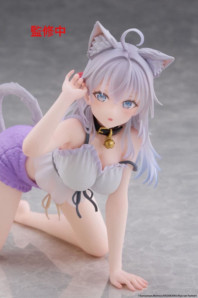 Alya Sometimes Hides Her Feelings in Russian PVC Statue Desktop Cute Figure Alya Cat Ear Roomwear Ver. 13 cm Prizefiguren Yokina