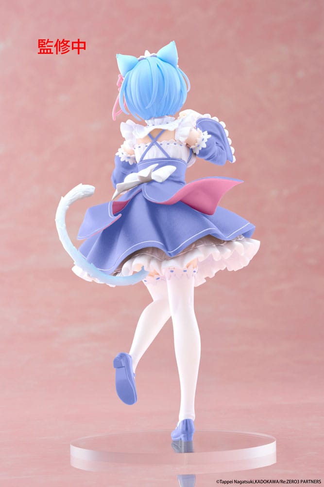 Re:Zero Starting Life in Another World Coreful PVC Statue Rem Cat Maid Ver. Renewal 18 cm Prizefiguren Yokina