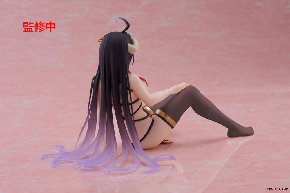 Overlord PVC Statue Desktop Cute Figure Albedo Chinese Dress Ver. Renewal 13 cm Prizefiguren Yokina