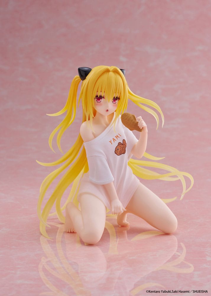 To Love-Ru Darkness PVC Statue Desktop Cute Figure Golden Darkness Roomwear Ver. 13 cm Prizefiguren Yokina