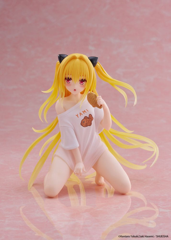 To Love-Ru Darkness PVC Statue Desktop Cute Figure Golden Darkness Roomwear Ver. 13 cm Prizefiguren Yokina