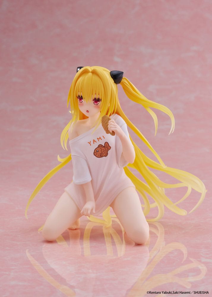 To Love-Ru Darkness PVC Statue Desktop Cute Figure Golden Darkness Roomwear Ver. 13 cm Prizefiguren Yokina